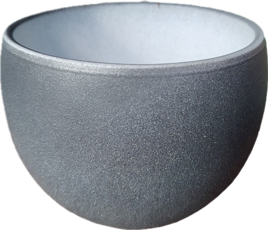 (Copia) Maceta gris ceramica  11,5x11,5